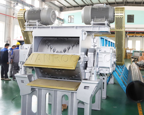 630-1600mm HDPE Plastic Pipe Recycling Shredder Machine Double Drive Device